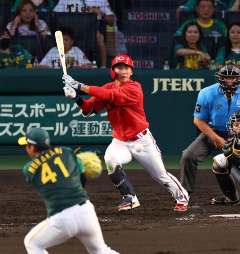 広島が難敵・村上から先制 シャイナーの内野ゴロ間に 今季初昇格でプロ初の5番・中村貴の中前打が起点になる広島カープデイリースポーツ Online