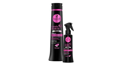 Kit Haskell Cavalo forte Hidra Shampoo 500ml Fluído 120ml