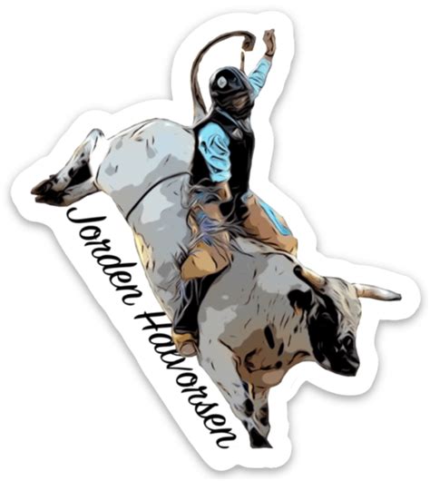 Jorden Bull Riding Decal Dale Brisbys Rodeo Time