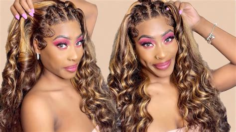 90s Rubber Band Method Install On A 13x4 Lace Front Wig Ft ZLIKE