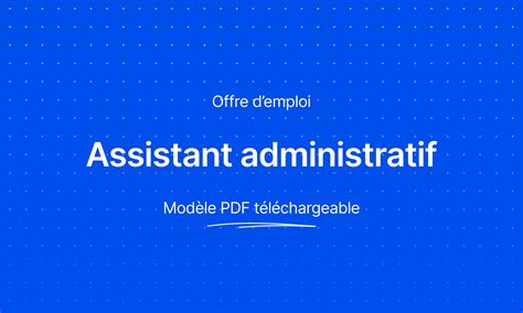 Fiche De Poste Assistant Administratif Assistante Administrative