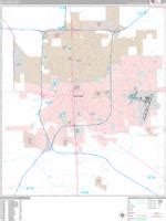 Bloomington Illinois Zip Code Wall Map (Basic Style) by MarketMAPS ...