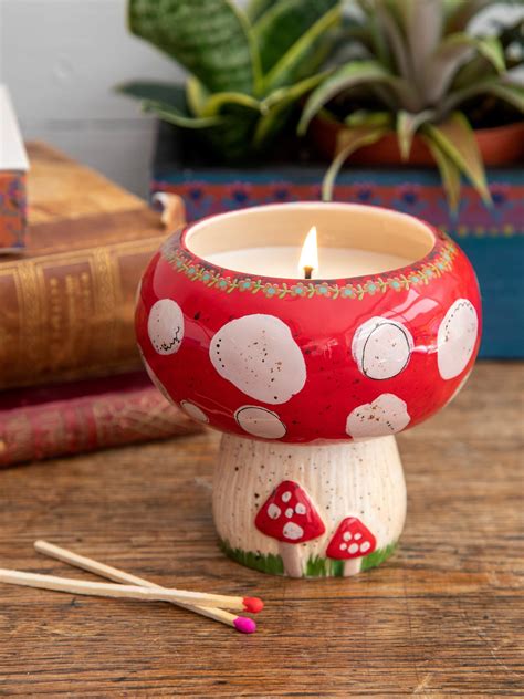 Mushroom Candle View 1 Bowl Candle Candle T Candle Club Diy Clay