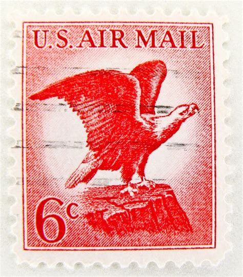 Beautiful Air Mail Stamp 6c Usa Poste Aérienne 6c Airmail Eagle Stamp