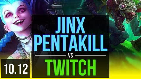 JINX Lulu Vs TWITCH Thresh ADC DEFEAT Pentakill 1400 Games