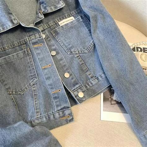 Vintage Retro Blue Denim Short Jacket Grailed