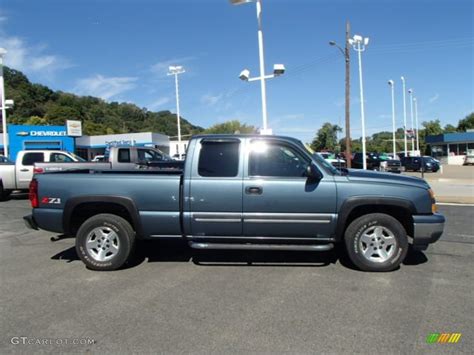 2006 Blue Granite Metallic Chevrolet Silverado 1500 Z71 Extended Cab 4x4 86158312 Photo 3