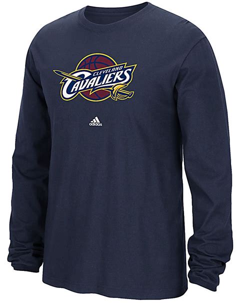 Cleveland Cavaliers Navy Adidas Primary Logo Long Sleeve T Shirt 2795