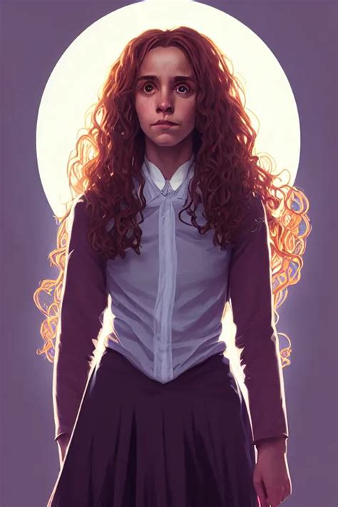 A Portrait Of Hermione Granger Fantasy Sharp Focus Stable