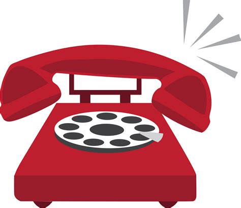 Vintage home phone red color flat icon 19836913 PNG