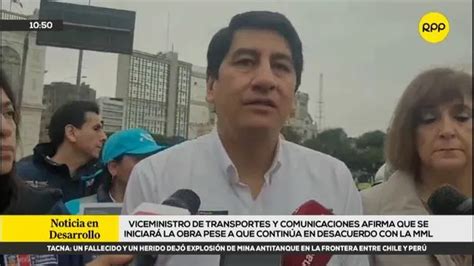 Viceministro del MTC asegura que obras de la Línea 2 del Metro se