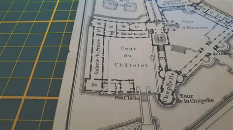 1923 Vintage Plan of the Château De Chantilly Etsy