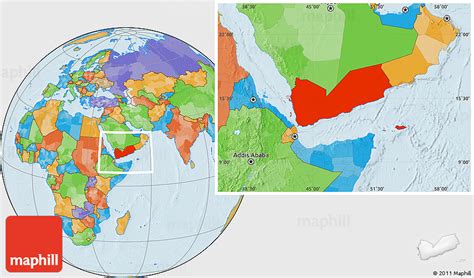 Where Is Yemen On The World Map Map