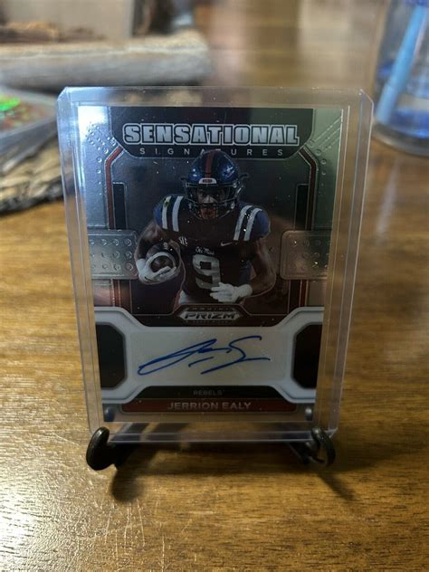 2023 Panini Chronicles Draft Picks Jerrion Ealy Prizm RC Auto Ole Miss