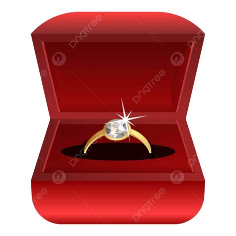 Diamond Ring Box Vector Art Png Diamond Ring Box Icon Picture