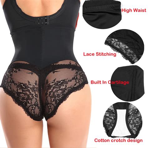 Sexy Women Lace Hight Waist Seamless Panties Tummy Control Lingerie Underwear US EBay