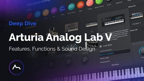 Arturia Analog Lab V Features Functions Sound Design Course YouTube