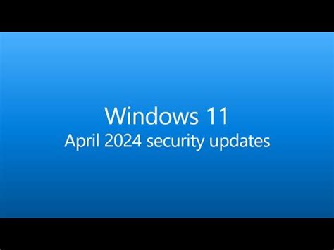 Kb Windows H Patch Tuesday Update April Youtube