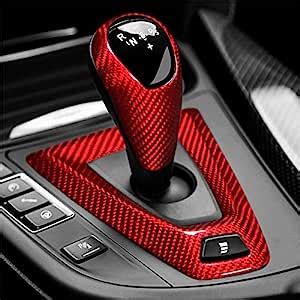 Amazon HOTRIMWORLD Red Carbon Fiber Center Console Gear Box Frame