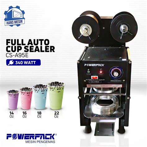 Jual Full Automatic Cup Sealer Powerpack Cs A E Mesin Segel Gelas