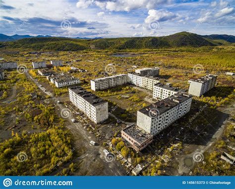 Vista A Rea Del Pueblo Fantasma Kadykchan Kolyma Regi N De Magadan