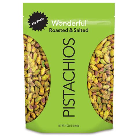 Wonderful Pistachios No Shells Roasted Salted Nuts Ounce