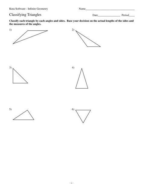 Interior Angles Of A Triangle Worksheet Kuta