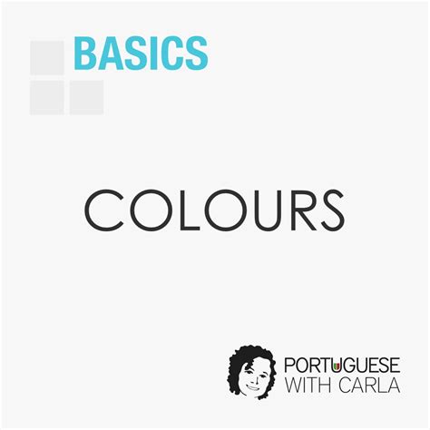 Colours In European Portuguese