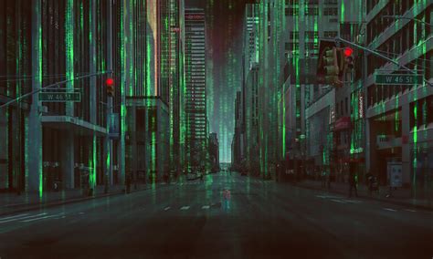 Design Urban City With The Matrix Movie Effect In Photoshop PSD Vault