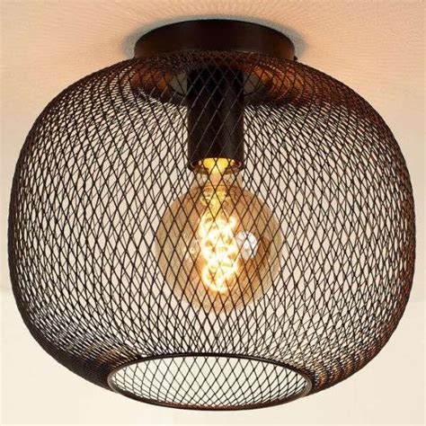 Loftowa LAMPA Sufitowa MESH 45185 30 30 Lucide Metalowa OPRAWA Drut