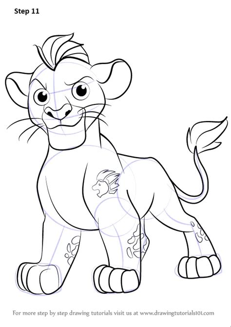 Learn How to Draw Kion from The Lion Guard (The Lion Guard) Step by Step : Drawing Tutorials