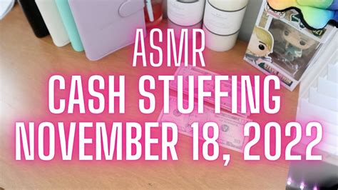 Asmr Cash Stuffing November 18 2022 Low Income 3rd Week Weekly Income Youtube