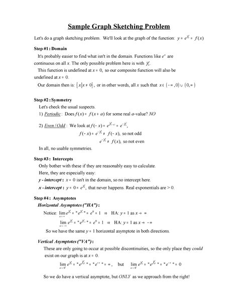 Graph Sketching - CALC I CONTENT HELP - Sample Graph Sketching Problem 1 Let's do a graph ...