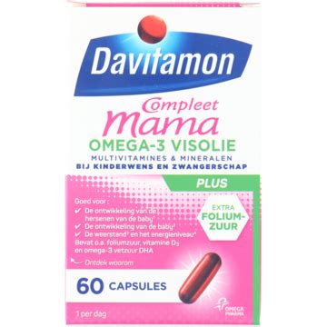 Davitamon Compleet Mama Plus Omega Visolie Capsules Stuks