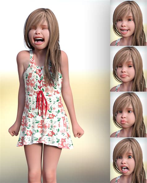 Elastiface Expressions For Skyler Genesis 3 Daz 3d