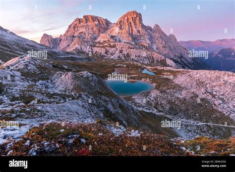 Tre Scarperi Dreischusterspitze And Laghi Dei Piani Bodenseen Sexten Dolomites South Tyrol