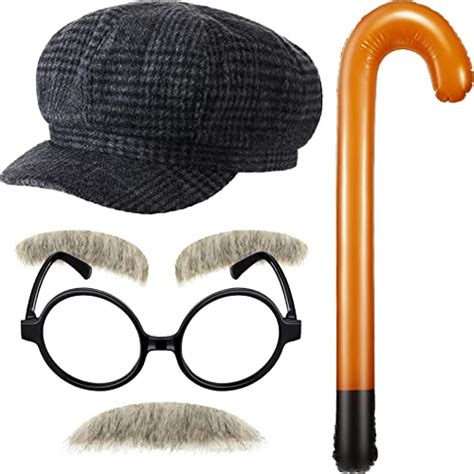 100 Day Of School Costume Old Man Costume For Kids Old Man Grandpa
