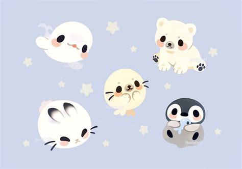 Cute Kawaii Drawings Cute Animal Illustration Cute Animal Drawings Kawaii