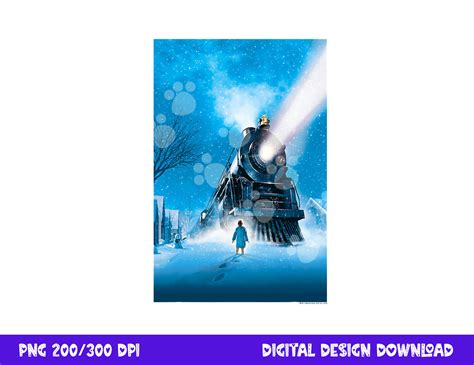 The Polar Express Train Poster Png Sublimation Inspire Uplift