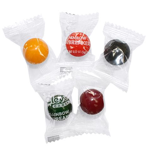 Clever Candy Wrapped Rainbow Jawbreakers 3 Lb Bulk Bag All City Candy