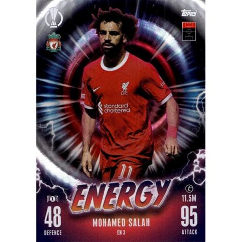 Offer Soccer Cards Mohamed Salah Liverpool Energy Topps Match Attax 202324