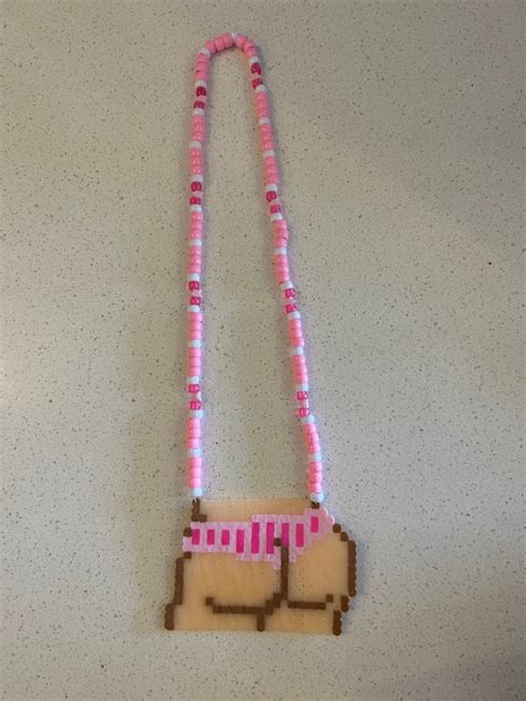 Rave Booty Perler Necklace Etsy