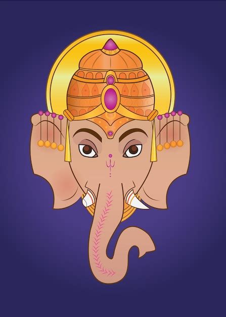 Ilustração de ganesha para cartazes de impressão de arte eventos