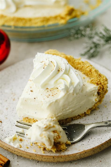 Easy No Bake Eggnog Pie Recipe The Recipe Critic