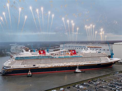 Disney Wish Float Out Disney Cruise Ship Hits Water For The First Time