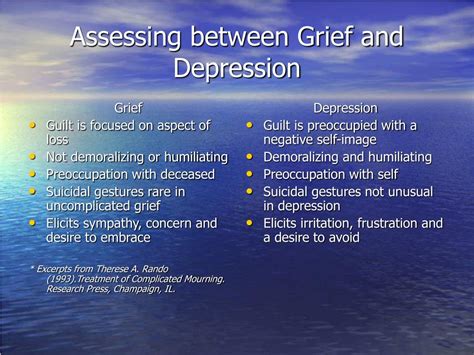 Ppt Understanding Grief Assessment And Treatment Planning Powerpoint