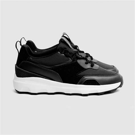 Jual Kalvert Climax Sepatu Sneakers Kulit Pria Hitam Shopee