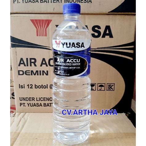 Jual AIR AKI ACCU YUASA 1 LITER 1 L TUTUP BOTOL BIRU Shopee