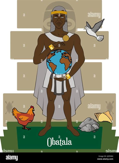 Vector De Ilustraci N Aislado De Dioses Yoruba Mitolog A Africana