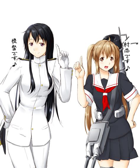 Female Admiral Murasame And Tatebayashi Sakurako Kantai Collection